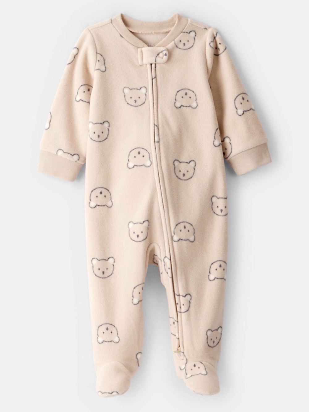 Carter’s Bear Fleece 2-Way Zip Sleep & Play Pajamas (3 Months)
